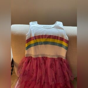 Care Bears Tule Dress size 7/8 pink and white